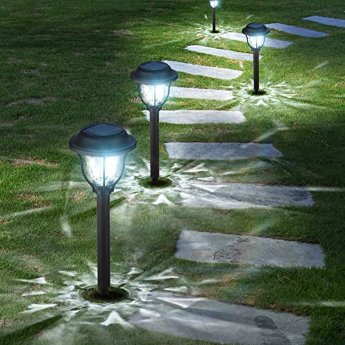 Solar Ground Lights 10 LED Seven Color Outdoor Waterproof Lawn Garden Path Lamp